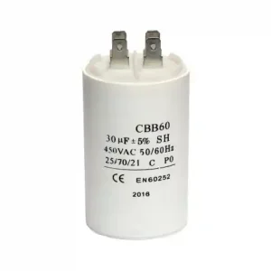 Super ofertă Condensator pornire motor, de curent alternativ, seria CBB60 30uF/450V (6 voturi ) 5 stele (6 voturi) 100% Complet
