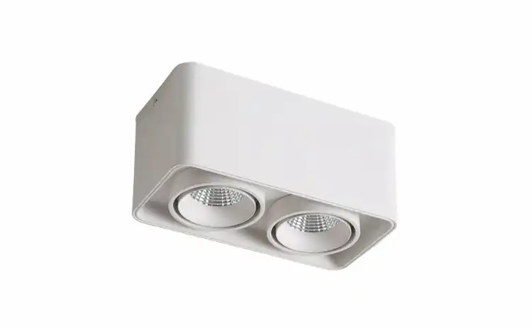 Preț mic Spot Led Cub, 2X15W, 2700Lm, 4000K, 195X100X100, Alb, Fucida
