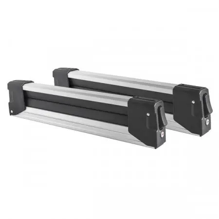 Suport schi snowboard Menabo Yelo 4 pe bare transversale, 4 perechi ski / 2 snowboard Retur ușor