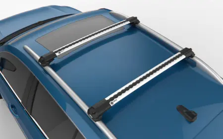 Lichidare de stoc Set bare transversale portbagaj Turtle Air-v1 culoare argintie dedicate pentru TOYOTA RAV4 (XA40) SUV 13-18