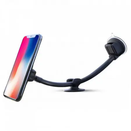 Preț redus Suport telefon magnetic auto cu fixare pe parbriz cu ventuza
