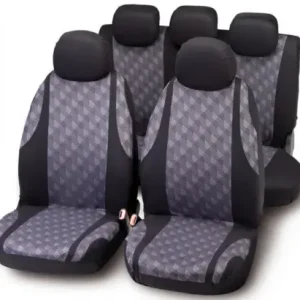 Nu rata Set huse scaune Negru/Gri 9 buc