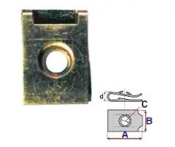 Vezi acum Set 10 Bucati CLIPSURI FIXARE A = 23,4mm - B = 16,2mm - C = 6,6mm
