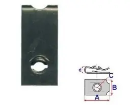 Set 25 Bucati CLIPSURI FIXARE A = 29,6mm - B = 12mm - C = 5,2mm - d = 3mm Reducere