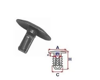 Set 25 Bucati CLIPSURI FIXARE CITROEN / PEUGEOT / RENAULT a - 16.9 b - 4 c - 4 d - 3.9 h - 11.3 Comandă acum