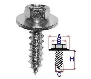Expediere rapidă Set 10 Bucati Surub montare cu saiba Diametru gaura/surub 6.2 mm Diametru / Latime 18 mm Inaltime / Lungime 22 mm