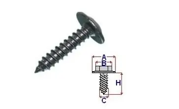 Comandă acum Set 100 Bucati Surub montare cu cap in Cruce Diametru gaura/surub 3.3 mm Diametru / Latime 9.3 mm Inaltime / Lungime 16.1 mm