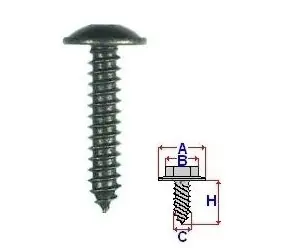 Cel mai vândut Set 10 Bucati Surub montare cu cap in Cruce Diametru gaura/surub 4.7 mm Diametru / Latime 11.2 mm Inaltime / Lungime 26.6 mm