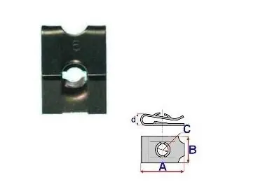 Ieftin Set 25 Bucati Clema de montare cu surub Diametru gaura/surub 3,2 mm Latime 11,1 mm Lungime 16,2 mm
