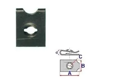 Ofertă de sezon Set 25 Bucati Clema de montare cu surub Diametru gaura/surub 3 mm Latime 11 mm Lungime 16,5 mm