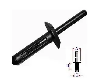 Ieftin Set 10 Bucati NIT montare Plastic Diametru gaurii 6 mm Latime guler 16,7 mm