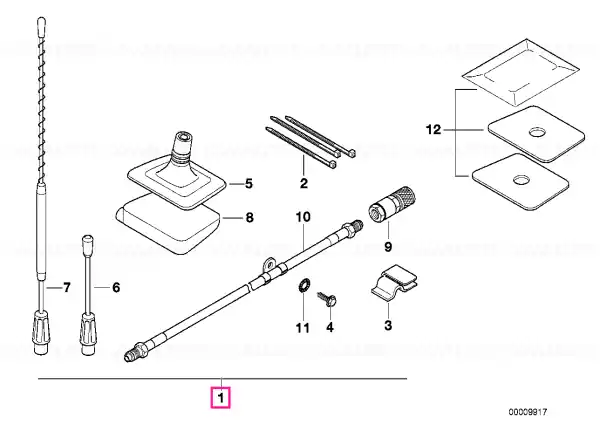 Kit retrofit antenă geam DUALBAND - BMW Cel mai bun preț