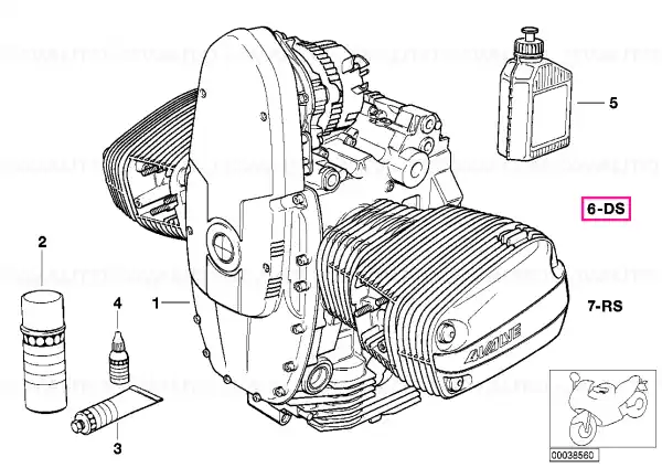 Set garnituri motor fără garnitură chiulasă - BMW Motorrad Preferatul clienților
