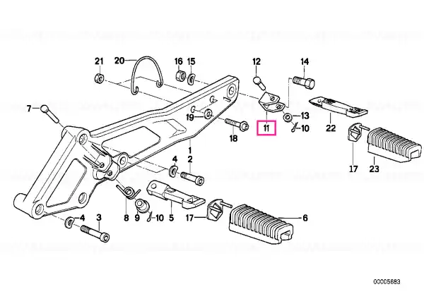 Expediere rapidă Brachet suport, SCHWARZ - BMW Motorrad