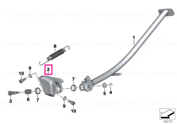 Ofertă Bloc de susținere lateral oțel - BMW Motorrad