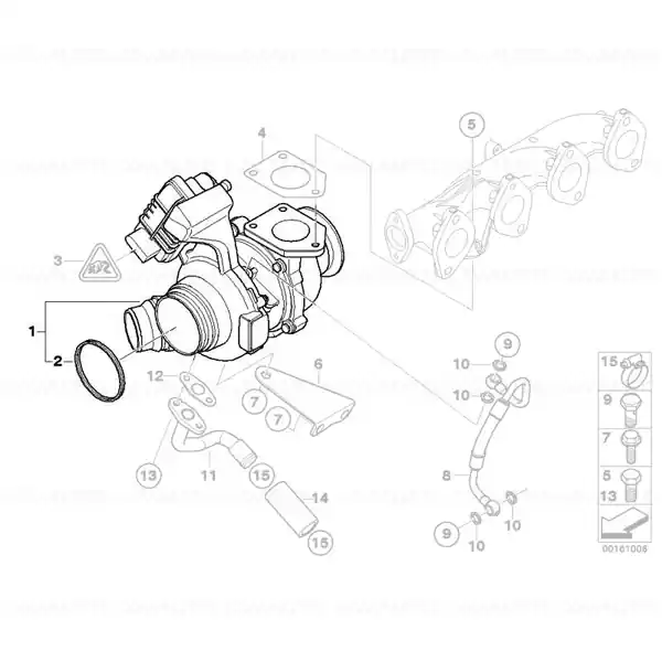 Turbina BMW Seria 3 LCI E90, E91, E92, E93; Seria 5 F10, F11; X3 F25 - 20d, 20dX - tip motor N47N Cumpără online