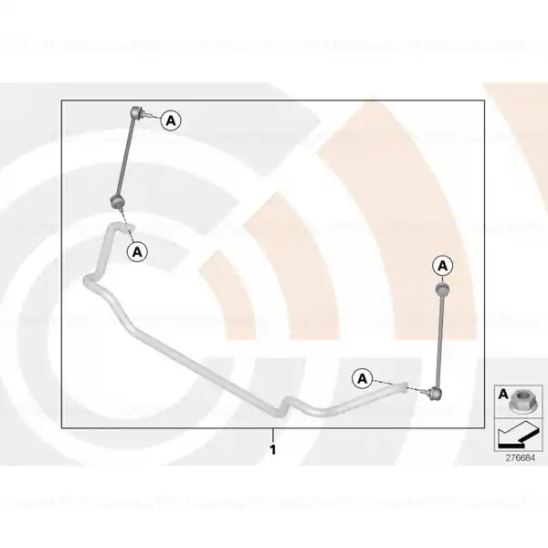 Disponibil imediat Kit reparatie bieleta bara stabilizatoare - BMW Seria 5 E39