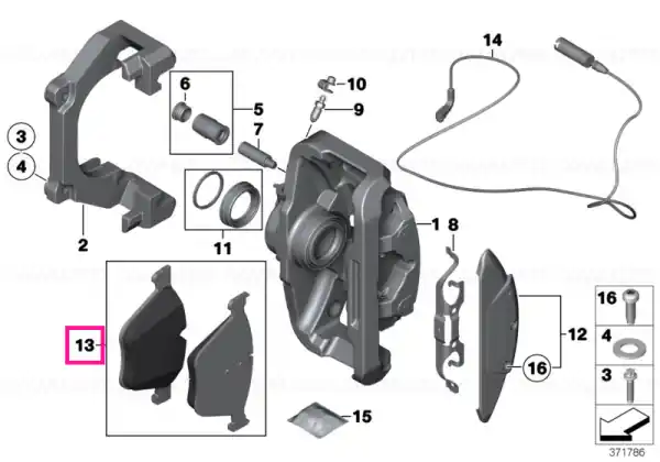 Kit reparație garnituri frână fără azbest - BMW Noutate