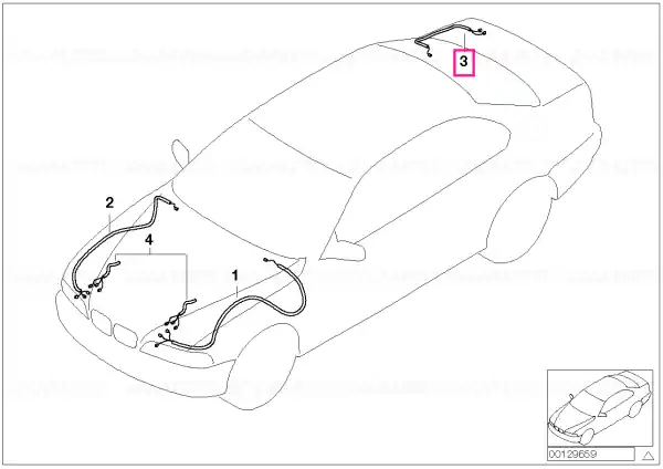 Set cablare reparație spate dreapta - BMW Chilipir