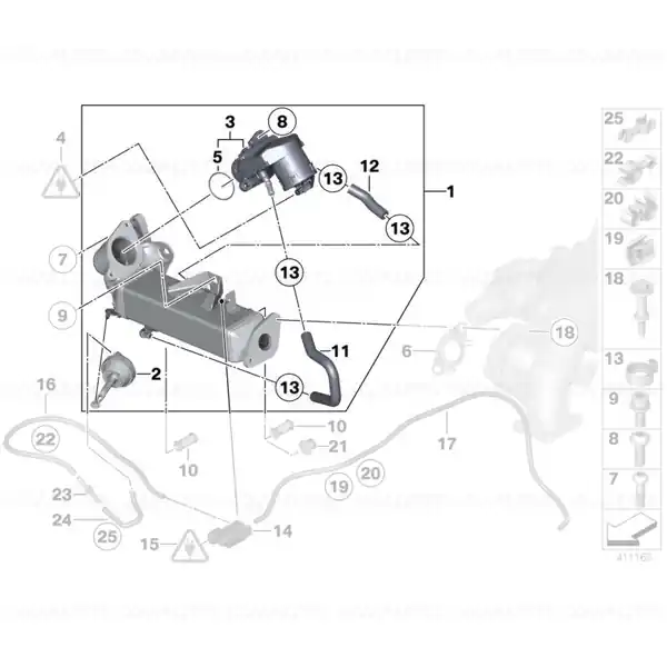 Racitor gaze EGR - BMW Seria 1, 2, 3, 4, 5, 6, 7; X1; X3; X4; X5; X6 Plată sigură