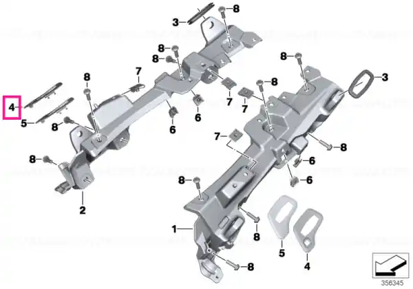 Acoperire stânga - BMW Motorrad Noutate