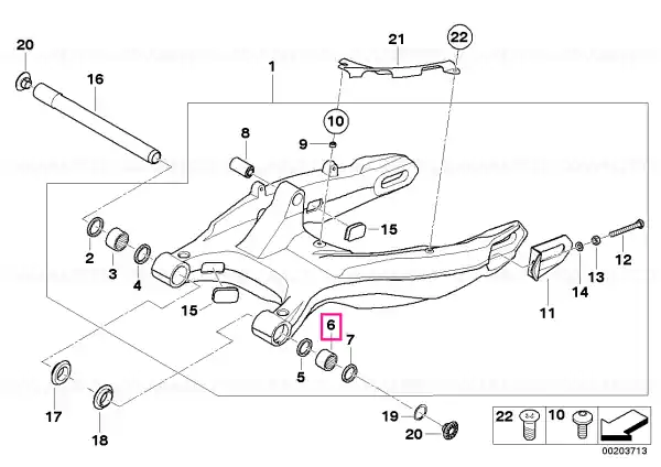 Needle sleeve HN2520 - BMW Motorrad Super ofertă
