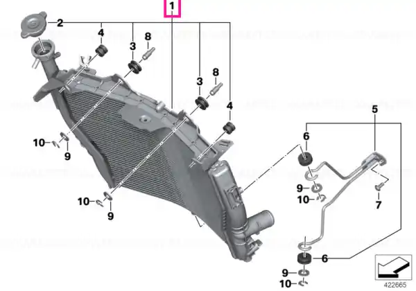 Radiator - BMW Motorrad Cumpărături sigure