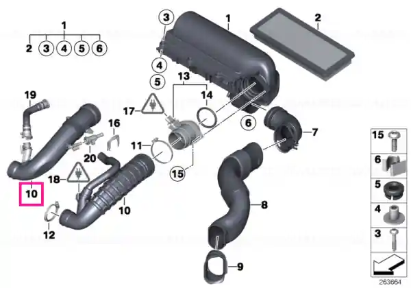 Cel mai vândut Air duct - BMW - Mini