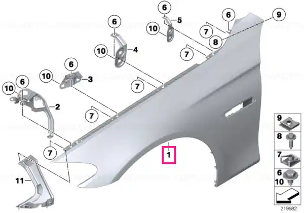 Side panel, front left - BMW Cumpără acum