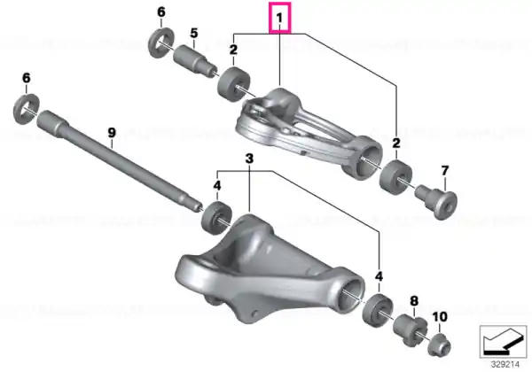 Mai ieftin Trailing arm, top - BMW Motorrad