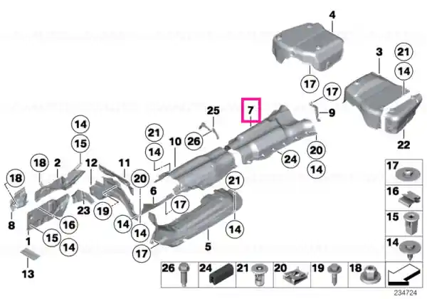 Fuel tank heat insulation - BMW Cel mai vândut