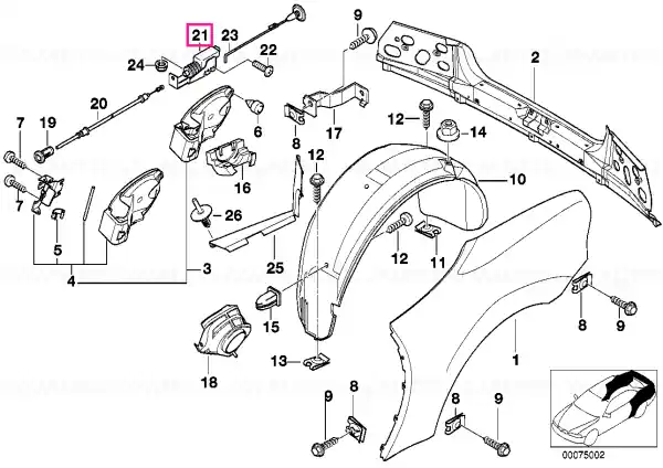 Transport gratuit Actuator - BMW