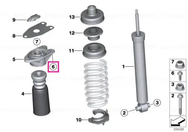 Şurub cu rosacă stea M8X25-PC-10.9 - BMW Retur ușor