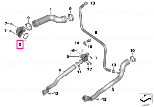 Coolant fitting - BMW Motorrad Preț redus