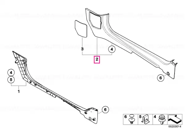Ieftin Panou trim lateral jos dreapta CARBON BLACK - BMW - Mini