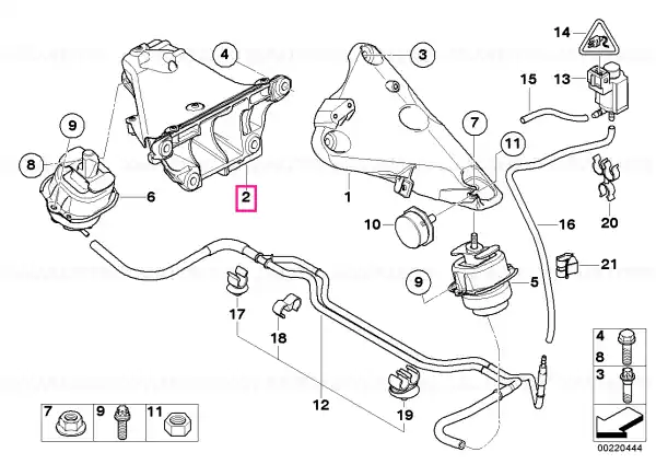 Suport motor, dreapta - BMW X5 E70, X6 E71 Preț redus