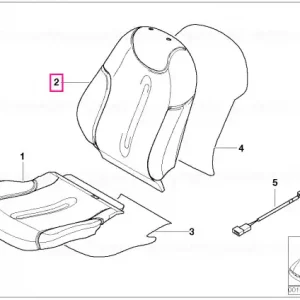 Acoperire piele spătar sport T6LP T6LP LAPIS BLUE - BMW - Mini Retur gratuit