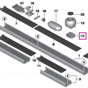 Adapter, rail - BMW - Mini Retur ușor