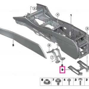 Adapter plate, air duct - BMW Reducere specială