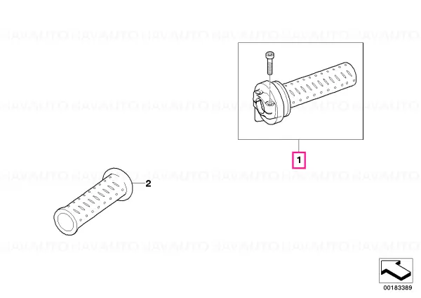 Throttle grip - BMW Motorrad Livrare expres