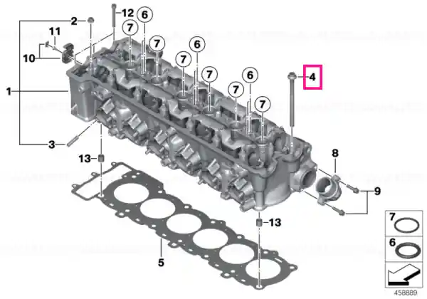 Cylinder head bolt M9X1,25X126 - BMW Motorrad Comandă acum