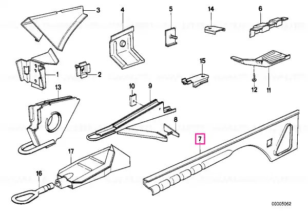 Reducere extra Left side member - BMW