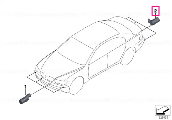 Senzor ultrasonic WA38 - BMW Livrare rapidă