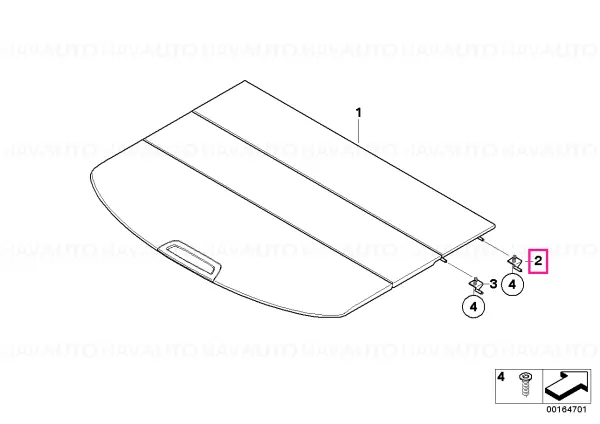 Ofertă exclusivă Swivel rod for cargo floor TYP A ANTHRAZIT - BMW