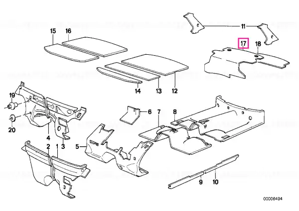 Sound insulating front trunk panel - BMW Popular