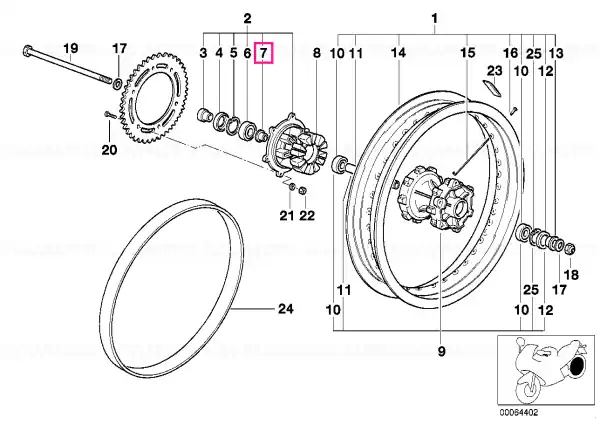 Preț promoțional Spacer sleeve - BMW Motorrad
