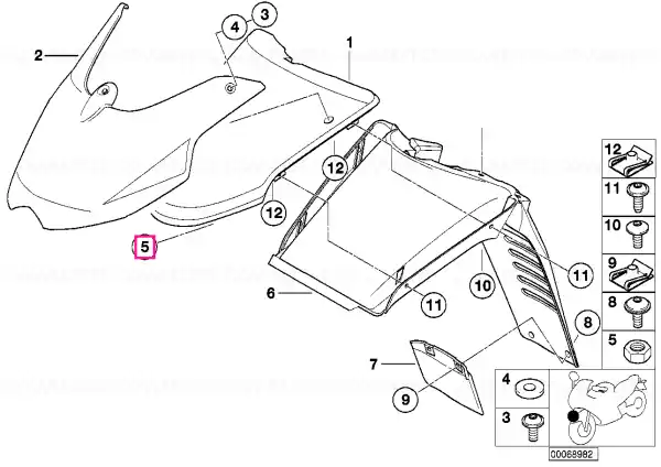 Bestseller Piuliță hexagonală M5 - BMW Motorrad