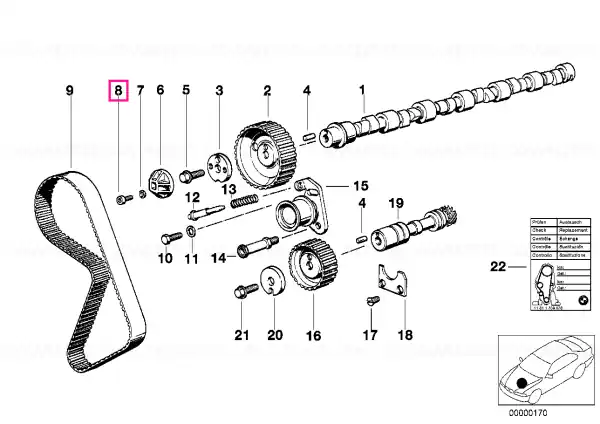 Discount Șurub ISA M6X10-8.8-ZNS3 - BMW Motorrad