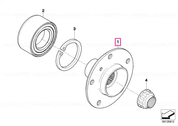 Drive flange hub - BMW Preț promoțional