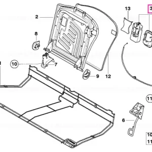 Actuation unit left CARBON BLACK - BMW - Mini Cumpărături sigure
